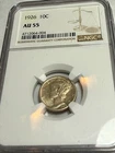 1926 Mercury Silver Dime NGC AU 55 10C US COIN