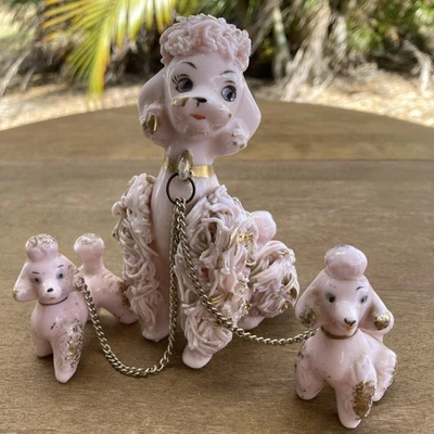 スパゲティプードル アンティーク 製造番号？あり Pink Spaghetti Poodle Vintage for sale | eBay