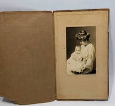 ANTIQUE Photo Cabinet Card Of Mother And Child Antique 7 " X 4 "