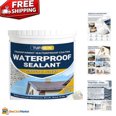 Acrylic Waterproof Coating 10.6oz - Invisible, Durable Sealant for All Surfaces