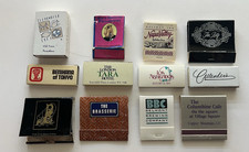 Vintage Match Books & Match Boxes Lot of 12