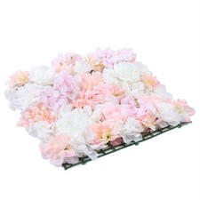 12 Artificial Flower Wall Panel Hydrangea Rose Photo Wall Wedding Home Decor