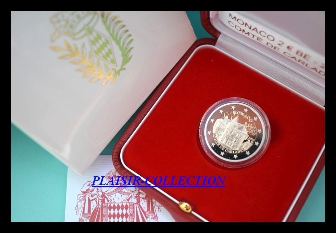 EN STOCK Monaco 2025 2 Euro "Comté de Carladès - Ancien fief des Grimaldi"BE PP