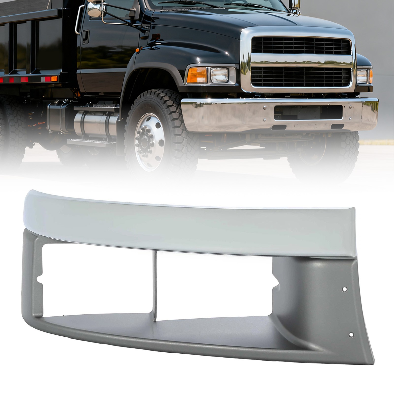 Right Headlight Bezel For 2004-09 GMC C4500 C5500 Topkick Chevrolet Kodiak Trim