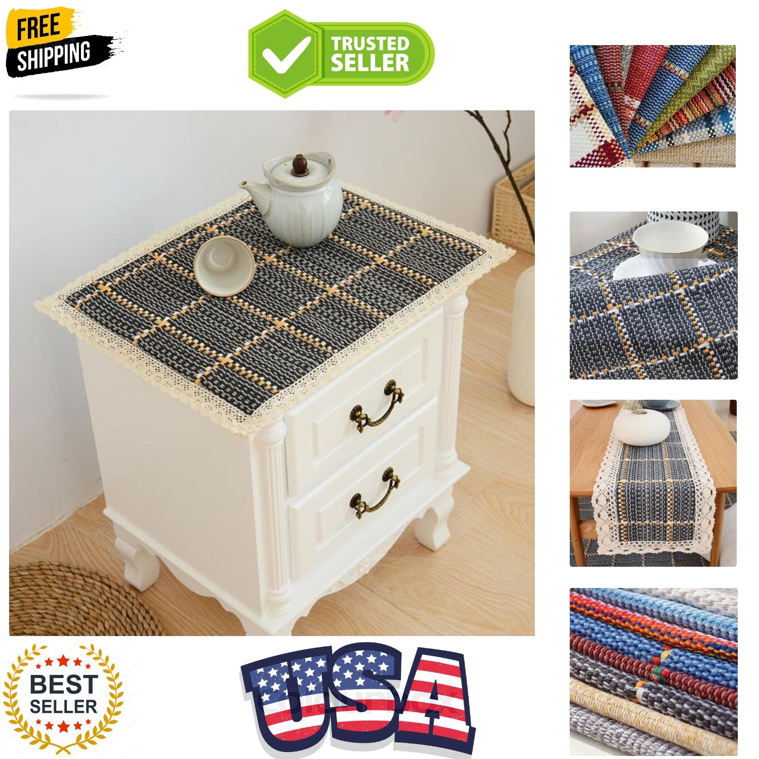 17.7 X 21.65 Night Stand Table ...