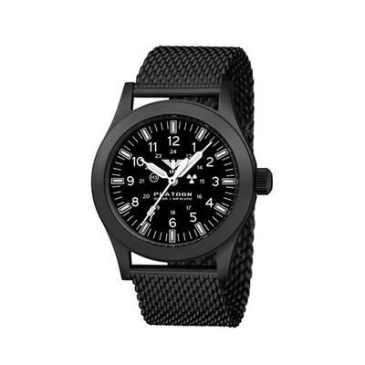 KHS - KHS.PLABSSF.MB - Armbanduhr - Herren - PLATOON Black Steel Solar