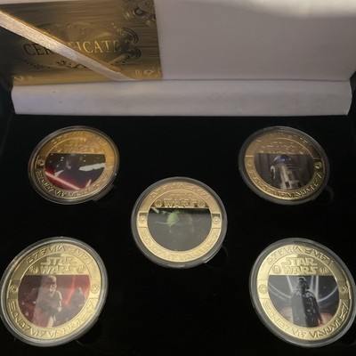 Challenger Coins Star Wars Five Proof Coin Collection set