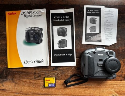 Vintage 1999 Kodak DC265 Zoom Digital Camera Tested Working Kodak