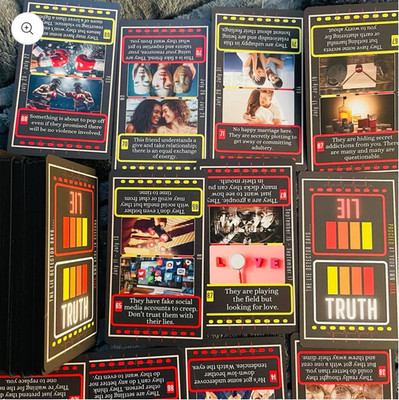 Lie Detector Oracle Deck 120 Matte Cards Upright/Reversals Box
