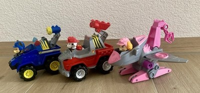 Paw Patrol Skye Flugzeug, Chase Auto, Marshall Feuerwehr Fahrzeug inkl. Figuren
