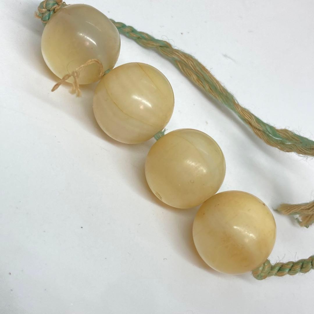 Antique White Pearl Shell Hairpin, Kanzashi, Japanese Kimono Accessory