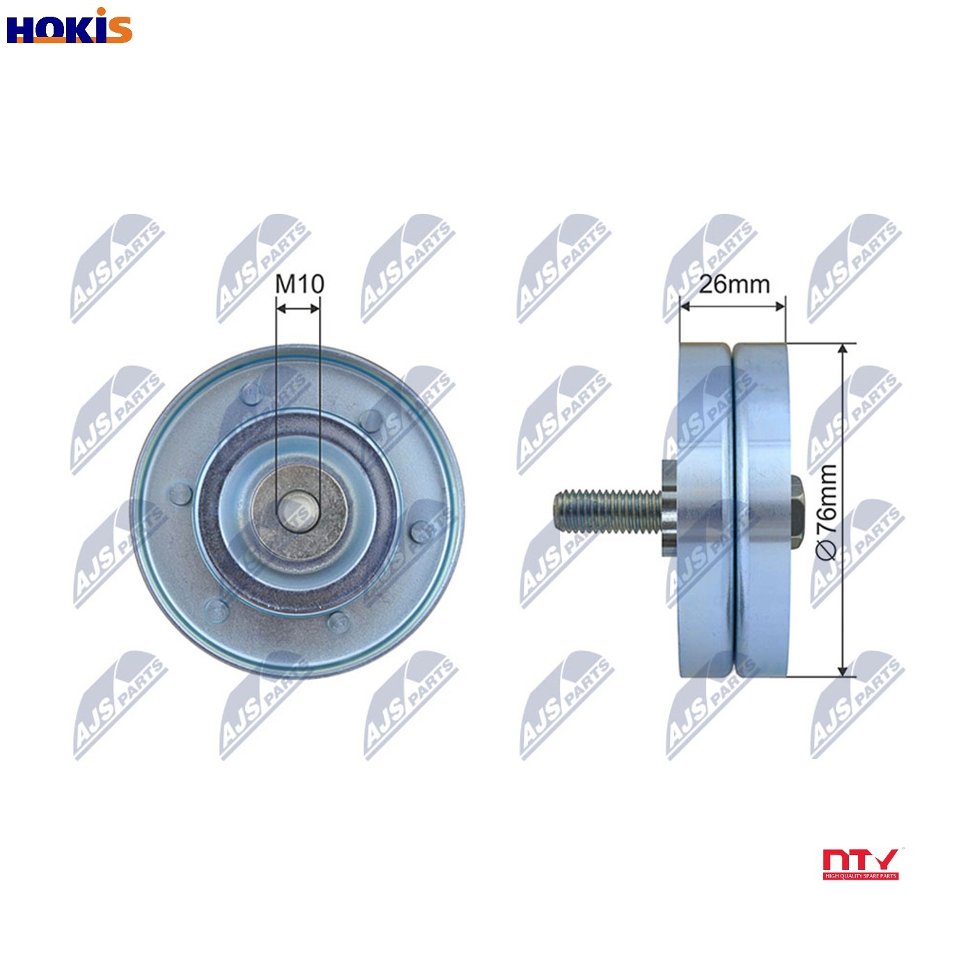 Pulley Idler V-Belt For Opel Astra G Combi (T98) 98-04 - Image 7