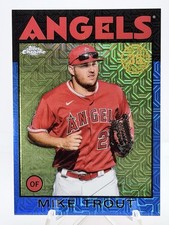 2021 Topps Update Silver Pack 1986 Topps Mojo Refractor Mike Trout Blue /150