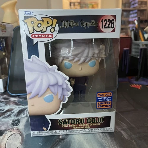 Funko Pop! Jujutsu Kaisen JJK Satoru Gojo #1226 Wondercon 2023 SHARED STICKERnew