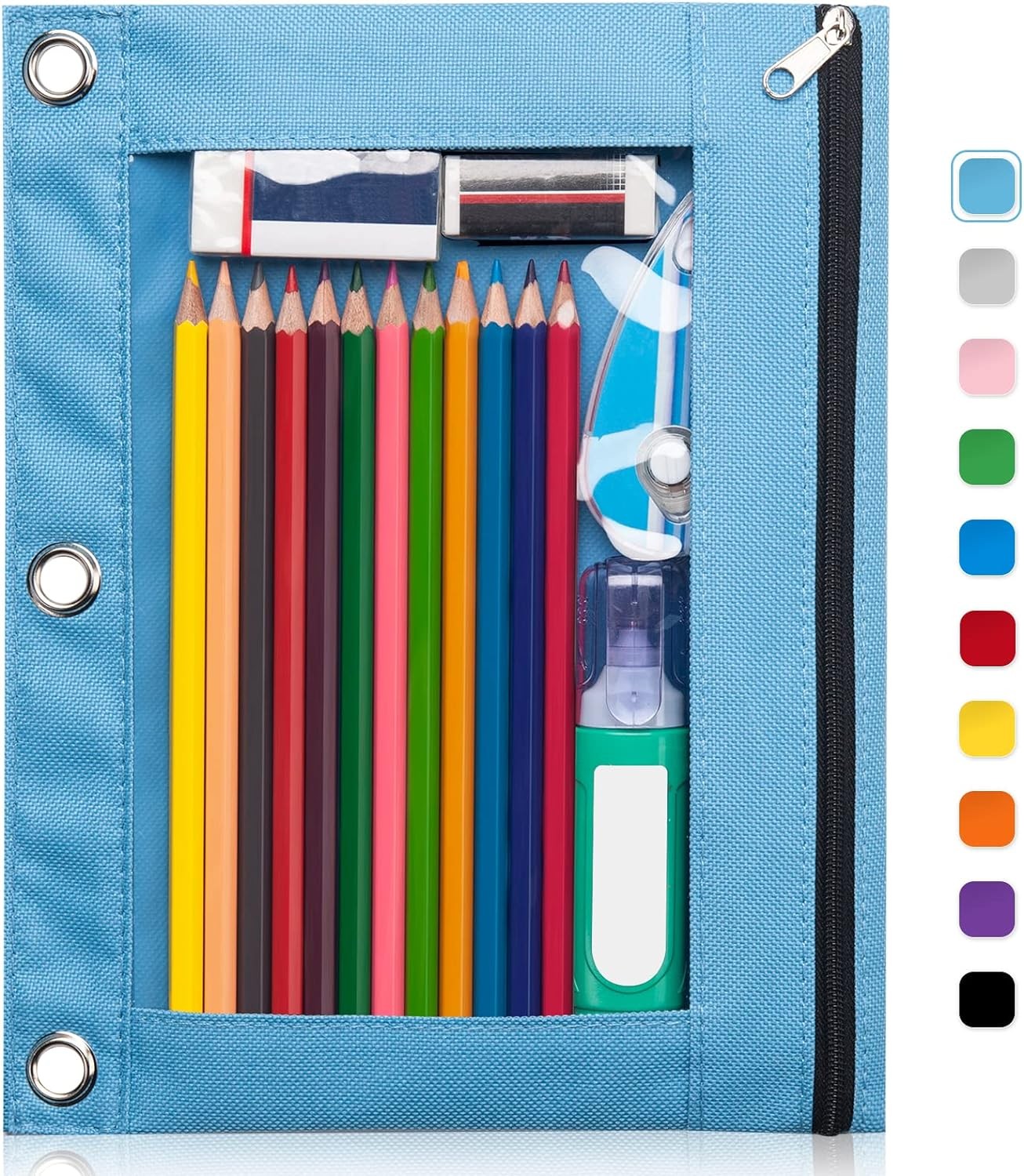 Pouch - Clear Window Pencil Case With Smooth Zipp