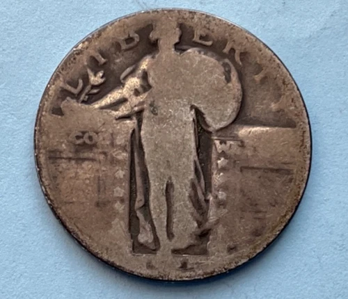 Standing Liberty quarter no visible date