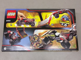 LEGO Racers 8493 Red Ace NEW! Ramp Flames Race Car Pull-Back Motor