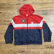 1984 US Soccer Adidas Jacket  Size XL  Trefoil  Red Gray Blue  RARE VINTAGE