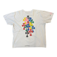 Size XXL Chrome Hearts Multi Color Cross Cemetery T-shirt White