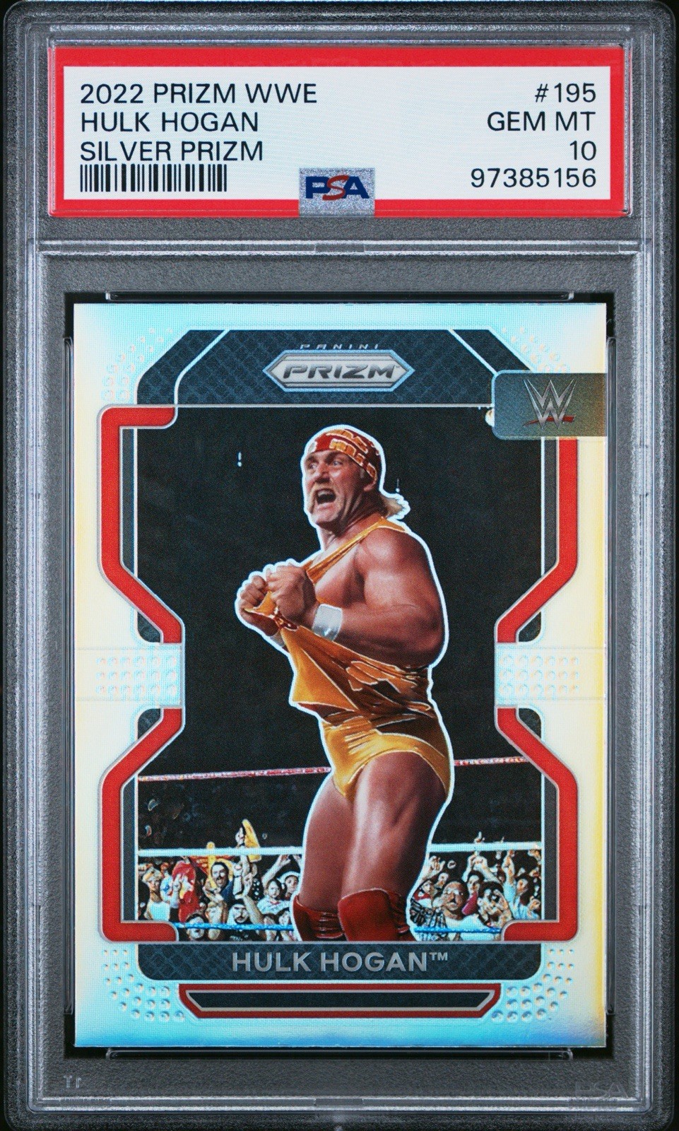 2022 Panini Prizm WWE - Hulk Hogan #195 Silver Prizm PSA 10