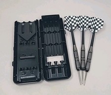 Set Of 3 Accudart Steel Tip Darts W/Original Plastic Case Flights