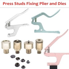 Druckknopf Zange Werkzeug Kit 12.5mm 15mm Befestigung Schablonen Aluminium Knopf