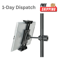 Tablet Holder for Mic Stand Adjustable iPad iPhone Mount 4.7 12.9" Devices