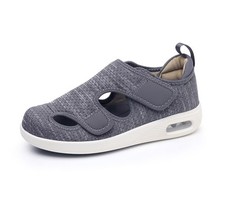 VibeCraft Extra Wide Diabetic Sandals Men Women - Adjustable Strap Air