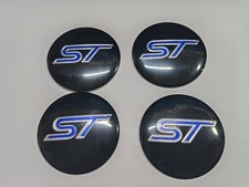 ST Car Wheel Centre Sticker Hub Cap Emblem Badge Decal 4pcs 56mm Diameter