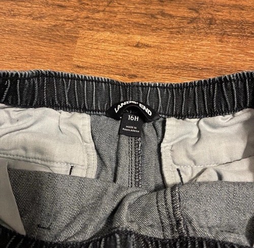 Lands End Boys Pants Size 16H Cool Details Elastic Waist - Picture 6 of 7