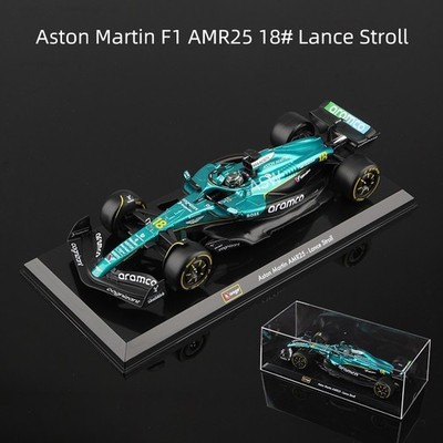 2025 1:24 F1 Lance Stroll Aston Martin AMR25 Diecast Car Driver