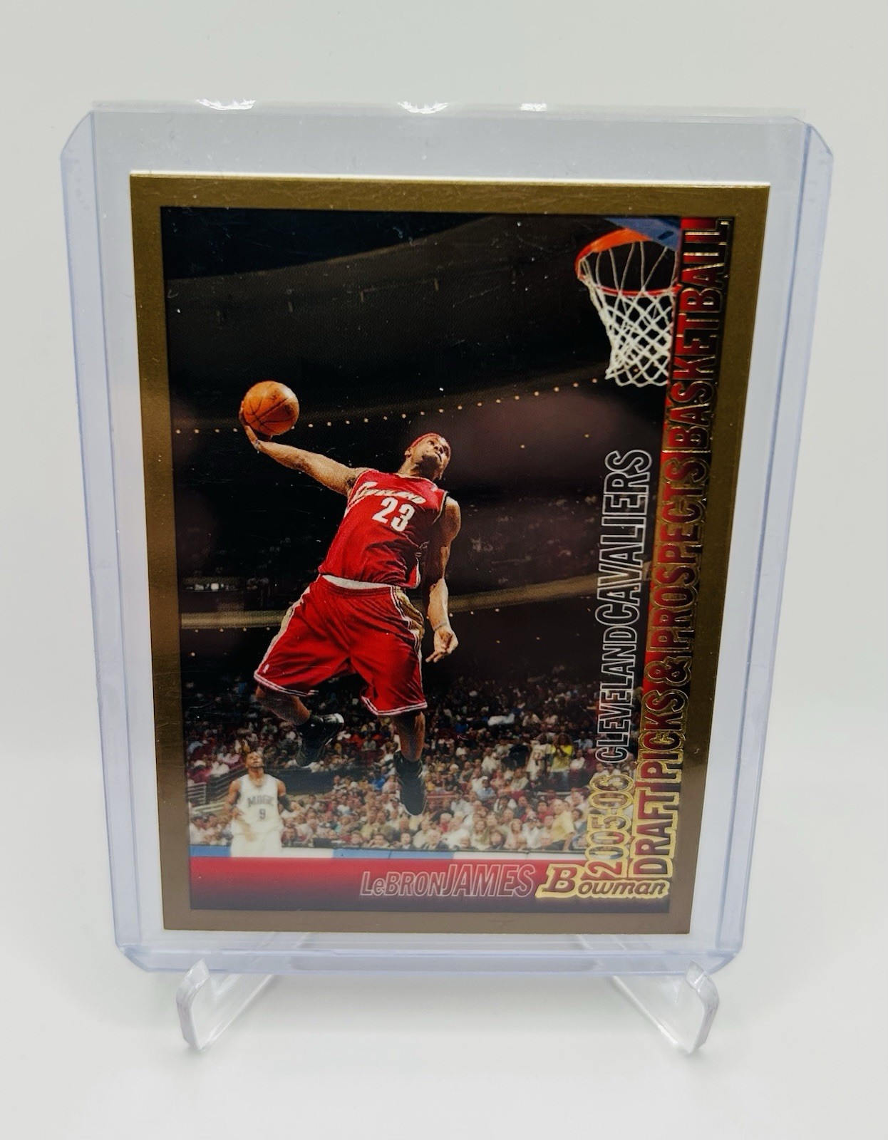 2005-06 Bowman Draft Picks & Prospects Lebron James Gold Parallel #23 Cavaliers