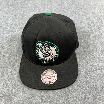 Boston Celtics Mütze Kappe Snapback verstellbar schwarz grün NBA Maskottchen Logo Mitchell
