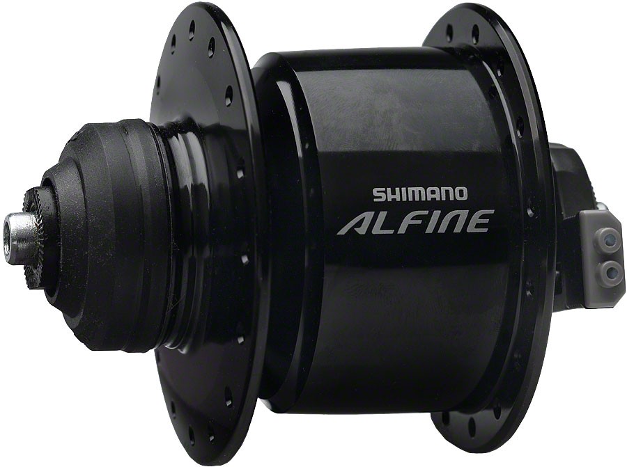 Передняя втулка динамо-машины Shimano Alfine DH-S501 - QR x 100 мм центральный замок Черная 36h 26290₽