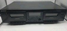 Sony TC-WE305 Dual Deck Cassette Recorder Powers On Needs Belts