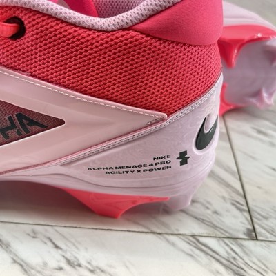Nike Alpha Menace 4 Pro NRG Racer Pink Football Cleats Mens Size