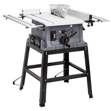 Table Saw,10 Inch 15A Multifunctional Saw With Stand & Push Stick,5000RPM,Gray