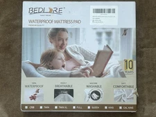NIB Bedlore Sweet Dream Crib 100% Waterproof Mattress Pad Toddler Bed Protector