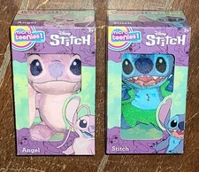Lot of 2 Disney Stitch Micro Teenies: ANGEL & STITCH Plushies