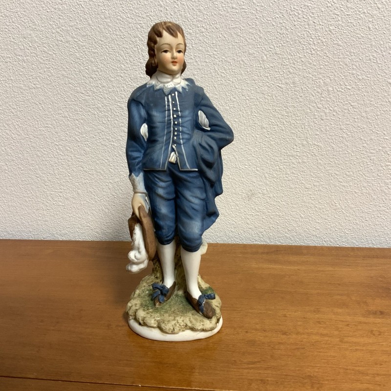 Vintage Lefton China Blue Boy KW387 Hand Painted Limited Edition Figurine