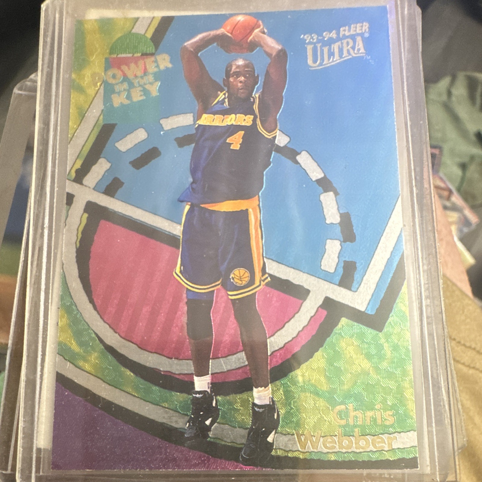 Fleer 1993-94 Fleer Ultra Power in the Key Chris Webber #9 Golden State