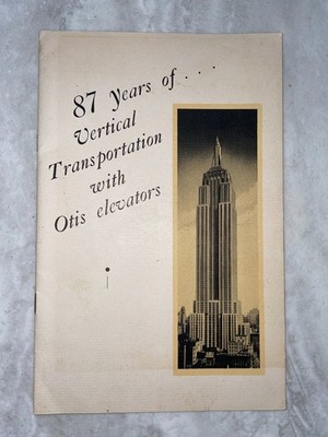 1939 World's Fair - Otis Elevator Illustrated Promotional Mini-book. Excellent!