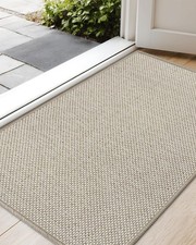 Fu&szlig;matte Beige 81x122cm - Leicht zu reinigen, f&uuml;r Haust&uuml;r & Innenr&auml;ume