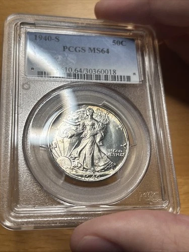 1940-S PCGS MS64 Walking Liberty Half Dollar Flashy Obverse