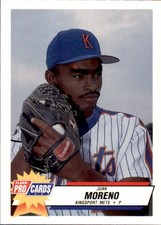 1993 Kingsport Mets Fleer/ProCards #3793 Juan Moreno Dominican Republic NM Card