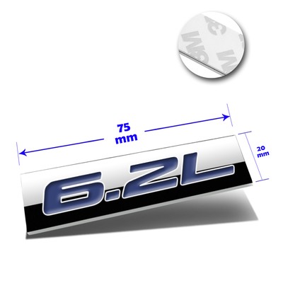 2.8L Polished Metal 3D Decal Silver&Black Emblem For Mercedes/GMC/Chevrolet 2.8L Polished Metal 3D Decal Silver&Black Emblem For Mercedes/GMC/Chevrolet