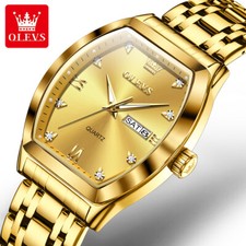 OLEVS New Luxury Men's Watches Quartz Watch Waterproof Luminous Wristwatches