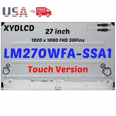 27'' for HP 27-DP1387C 27-DP1505LA All-in-One LCD TouchScreen Display Replacement