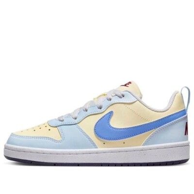 Nike Court Borough FV8120-141 Sneaker Kids 6 Yellow Blue Lifestyle
