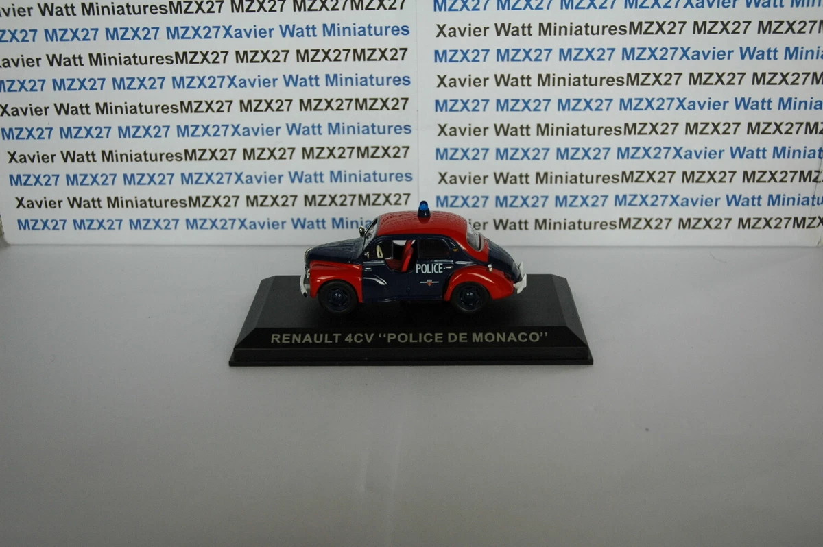 RENAULT 4CV POLICE CAR MONACO 1 43 IXO ALTAYA